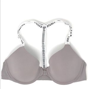 (Victoria’s Secret) Taupe t-shirt bra front 32DDD
